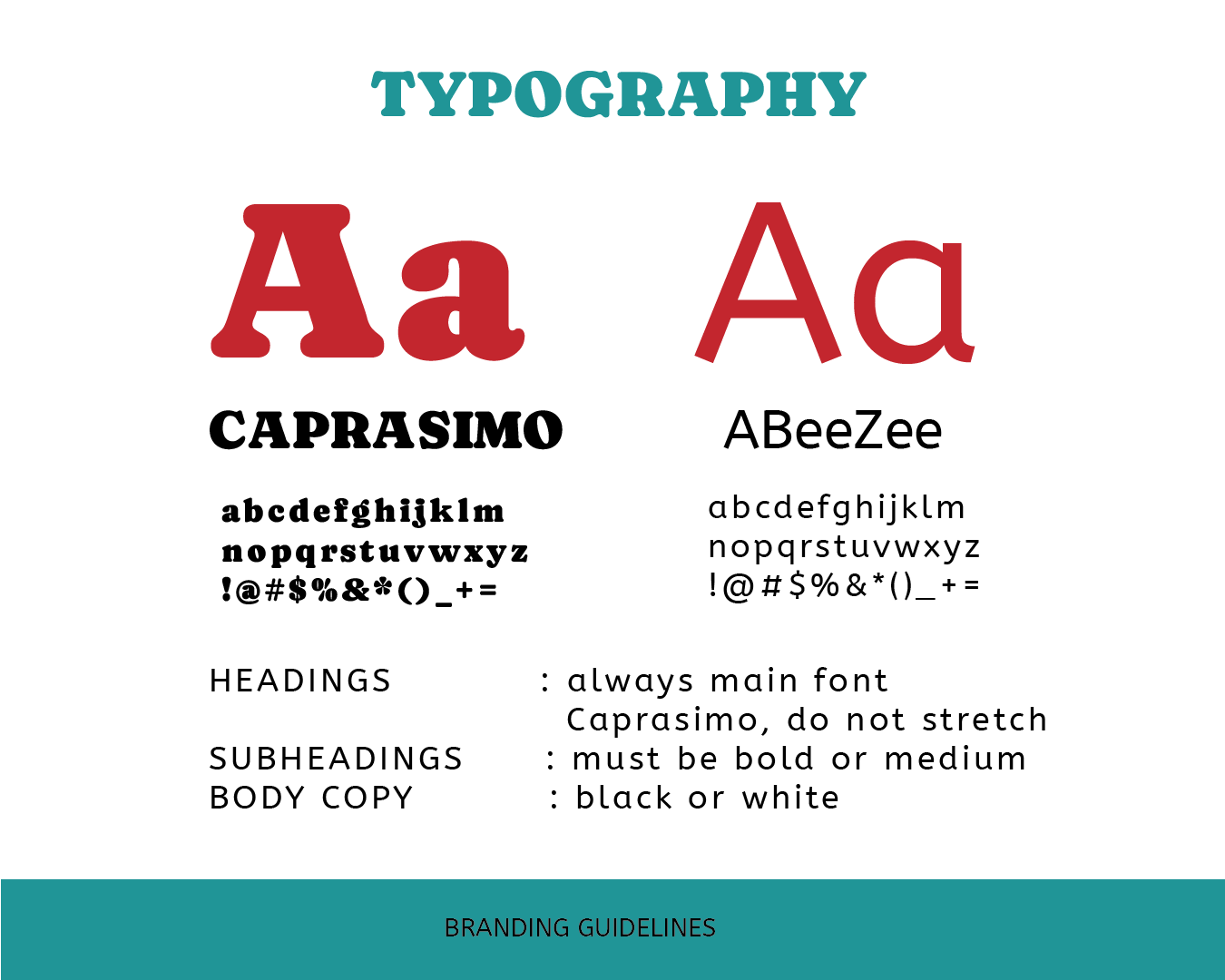 Allegra Concepts typography